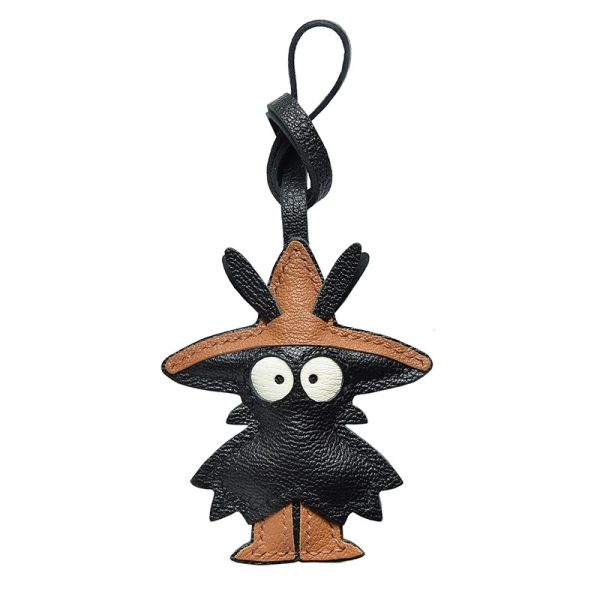 Leather Monster Keychain