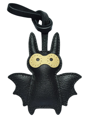 Handmade Cute Bat Leather Charm